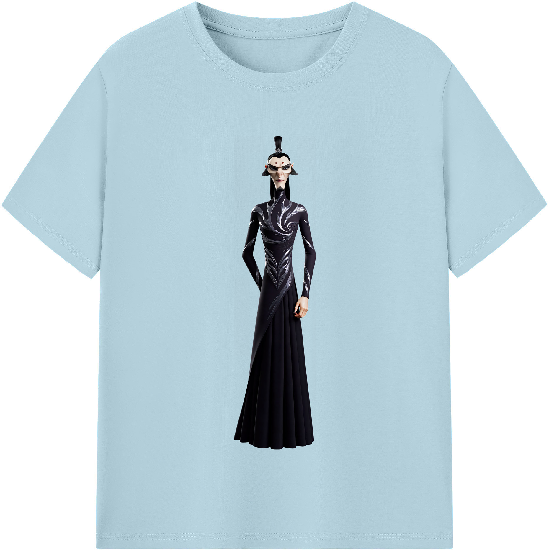 （画像用） Ne Zha 2 ナタ 魔童の大暴れ 綿100％半袖Tシャツ（フロントプリント）
